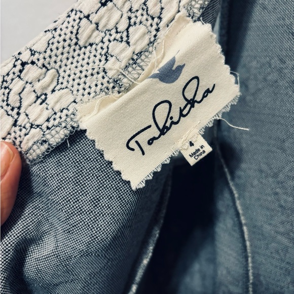 Tabitha Sleeveless V-Neck Cherry Blossom Fit and Flare Dress with Pockets 4 - Picture 9 of 10